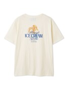 「【COOL COLLECTION】【接触冷感】ICEワンポイントビッグTシャツ」オフホワイト（BACK）（税込7260円）