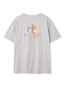 「【COOL COLLECTION】【接触冷感】ICEワンポイントビッグTシャツ」グレー（BACK）（税込7260円）