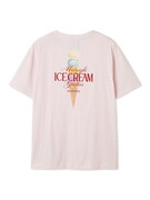 「【COOL COLLECTION】【接触冷感】ICEワンポイントビッグTシャツ」ピンク（BACK）（税込7260円）