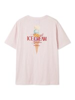 「【COOL COLLECTION】【接触冷感】ICEワンポイントビッグTシャツ」ピンク（BACK）（税込7260円）