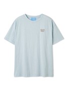 「【COOL COLLECTION】【接触冷感】ICEワンポイントビッグTシャツ」ブルー（FRONT）（税込7260円）