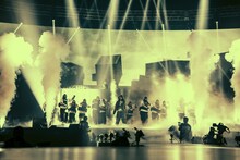 ¥ellow Bucksのライブの様子。（Photo by Ray Otabe）