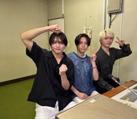 左から猪俣周杜、橋本将生、篠塚大輝。©︎日本テレビ