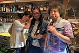 左から蓮沼執太、Floro Sernande Jr、U-zhaan。(Photo by Andrew Poon)