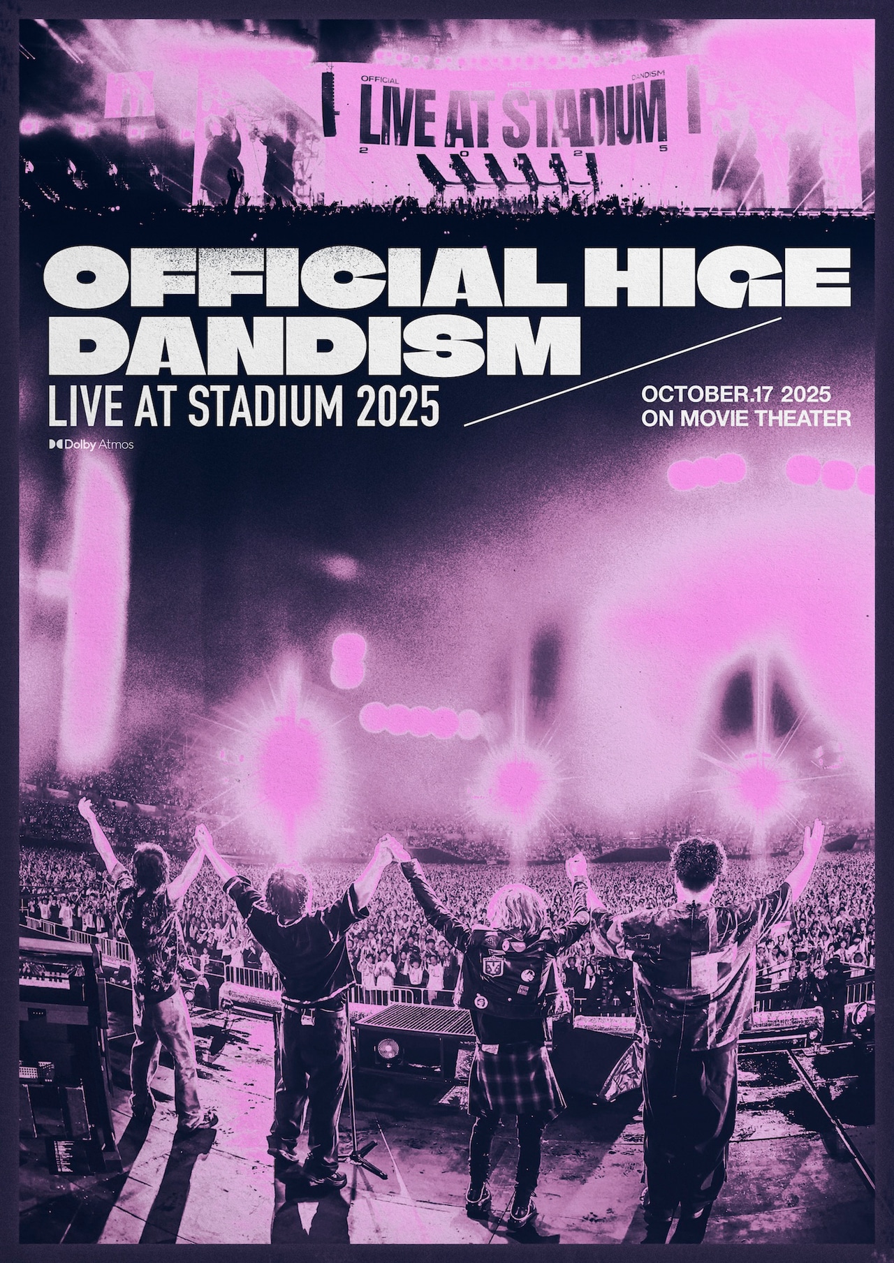 「劇場版 OFFICIAL HIGE DANDISM LIVE at STADIUM 2025」告知ビジュアル