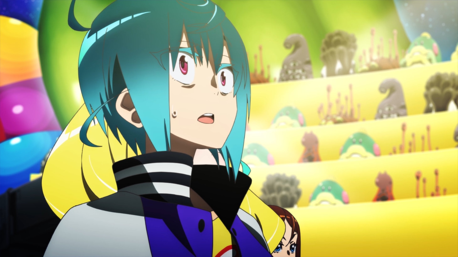 テレビアニメ「ネクロノミ子のコズミックホラーショウ」メインPVより。©2025 メガロックス社広報宣伝部