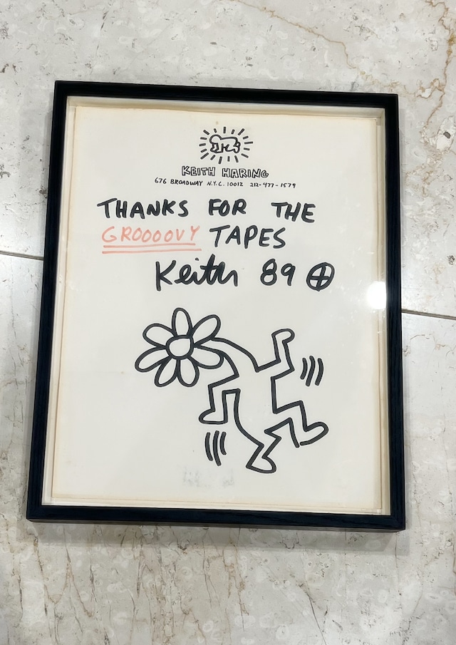 キース・へリングからもらったメッセージ。
