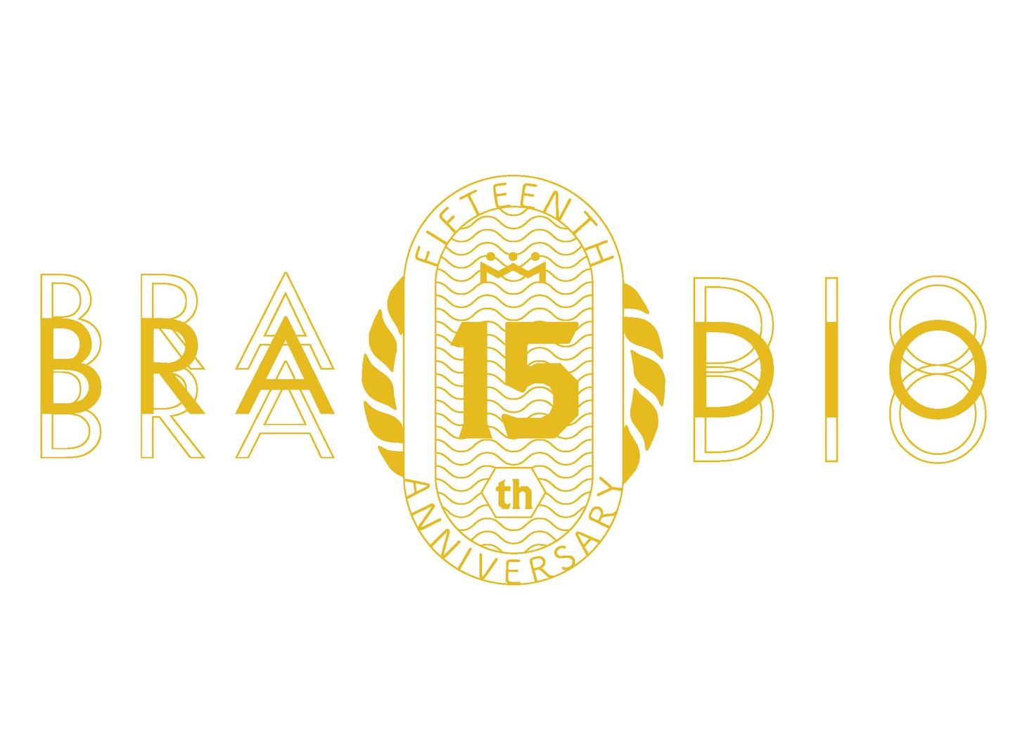 BRADIO 結成15周年ロゴ