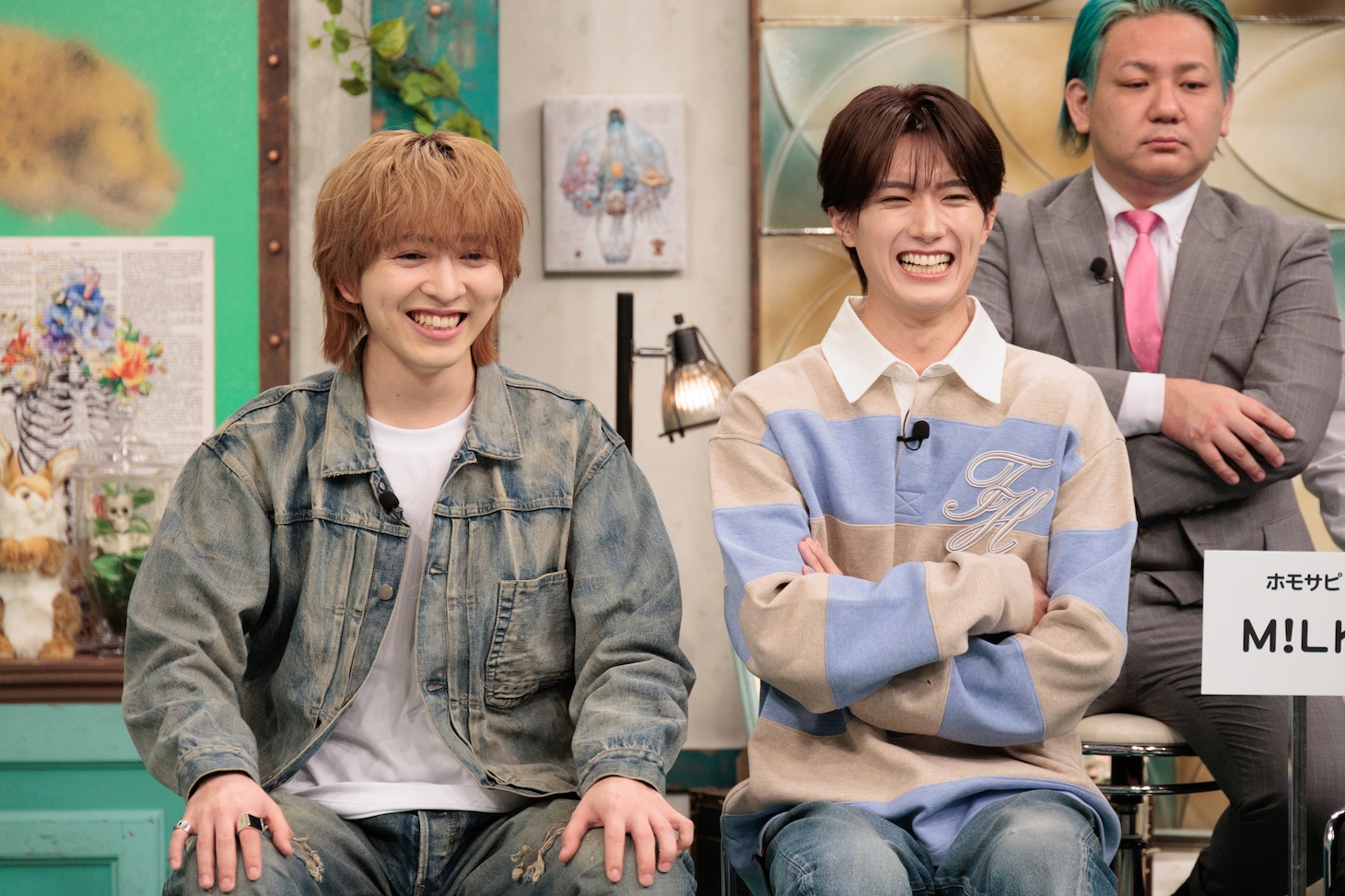 M!LKの吉田仁人と山中柔太朗。