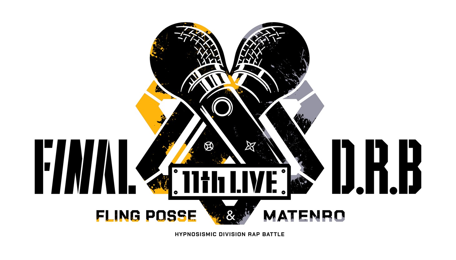 「ヒプノシスマイク -Division Rap Battle- 11th LIVE≪Final D.R.B≫Fling Posse ＆ 麻天狼」ロゴ