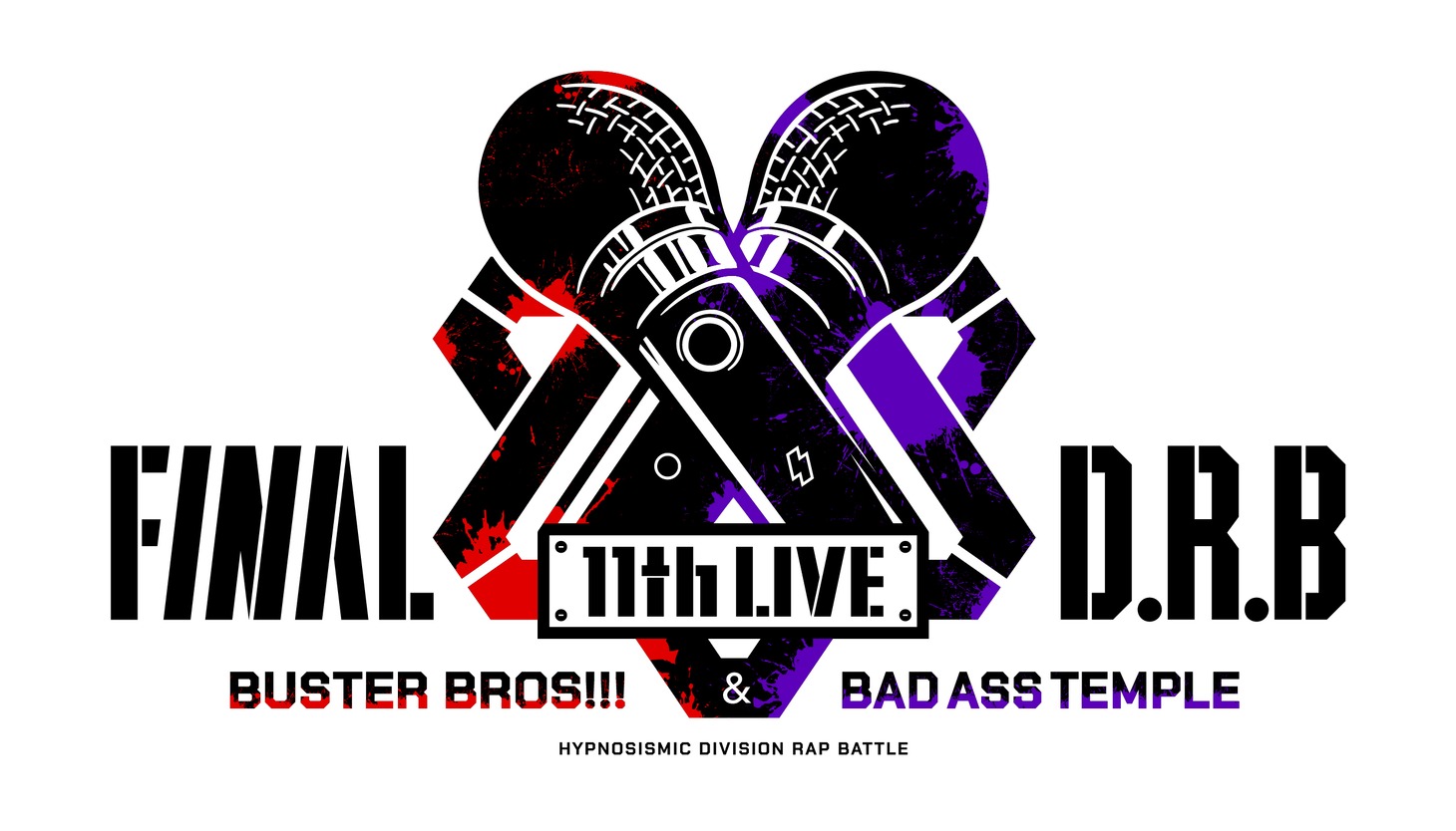 「ヒプノシスマイク -Division Rap Battle- 11th LIVE≪Final D.R.B≫Buster Bros!!! ＆ Bad Ass Temple」ロゴ