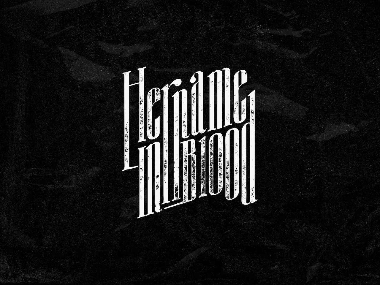 HER NAME IN BLOOD ロゴ