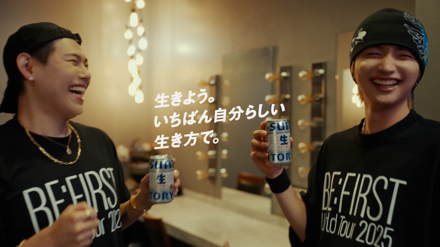 BE:FIRSTのJUNONとLEOが出演するWebムービー「サン生と楽曲作ったよ」編より。