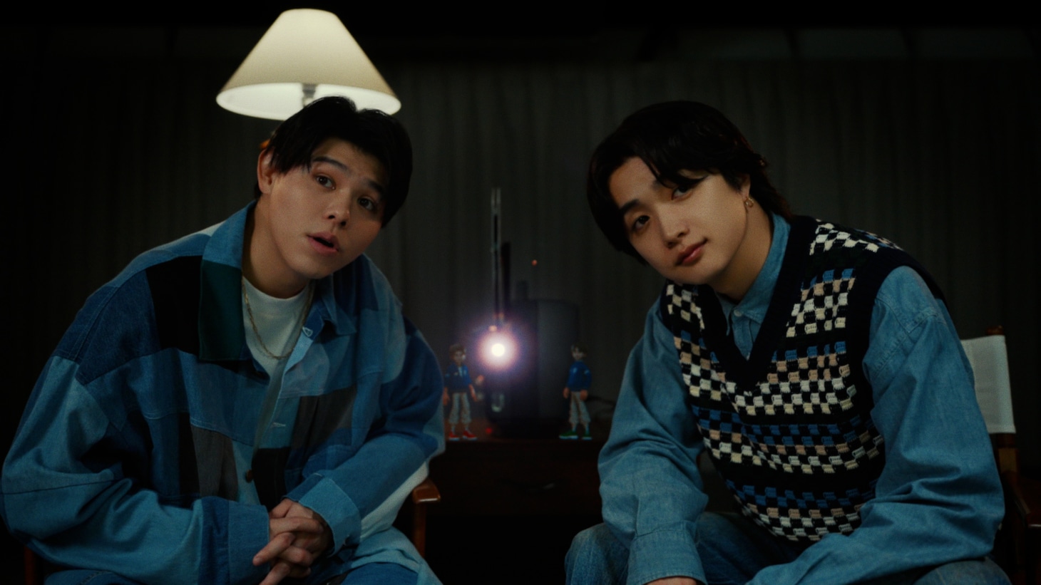 BE:FIRSTのJUNONとLEOが出演するWebムービー「サン生と楽曲作ったよ」編より。