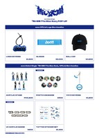 「青い太陽（The Blue Sun）」ポップアップにて販売されるグッズ。