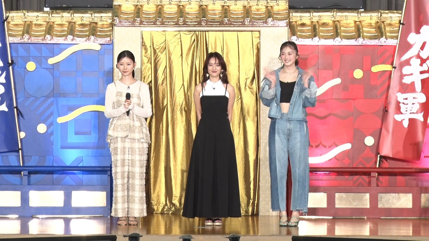 左から朝日奈央、谷まりあ、ゆうちゃみ。©フジテレビ