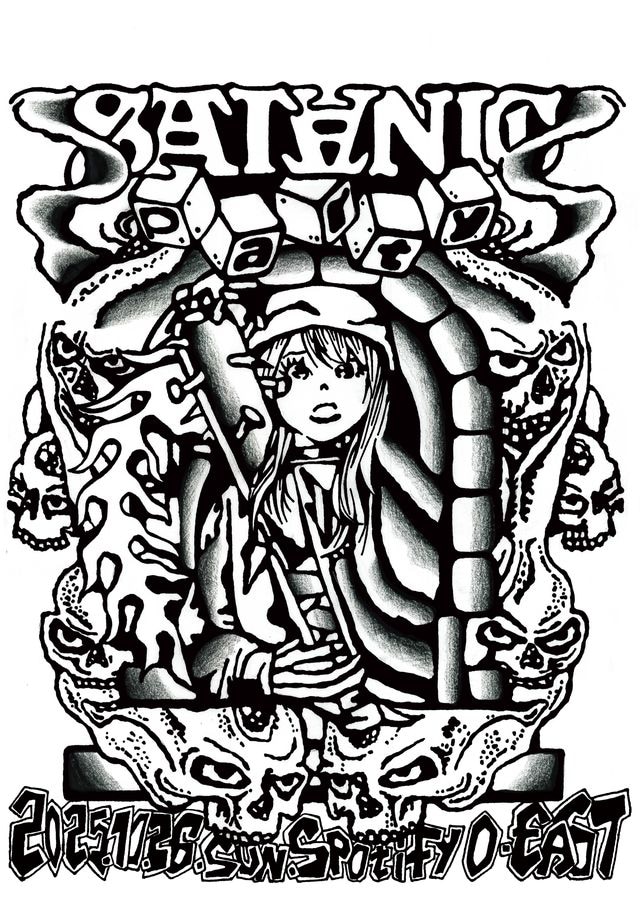 「SATANIC PARTY 2025」告知フライヤー