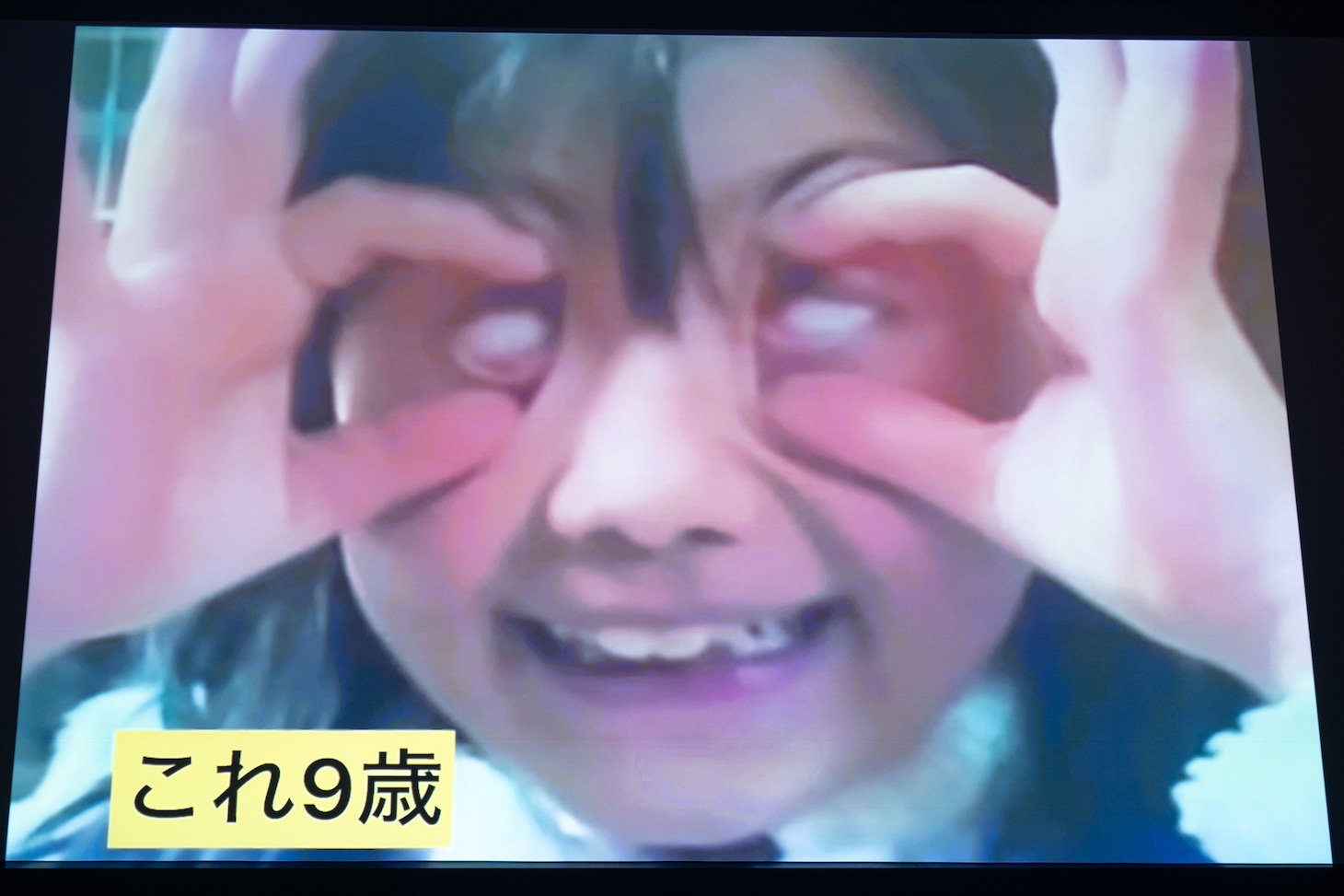 オープニングムービーの小林歌穂（9歳）。