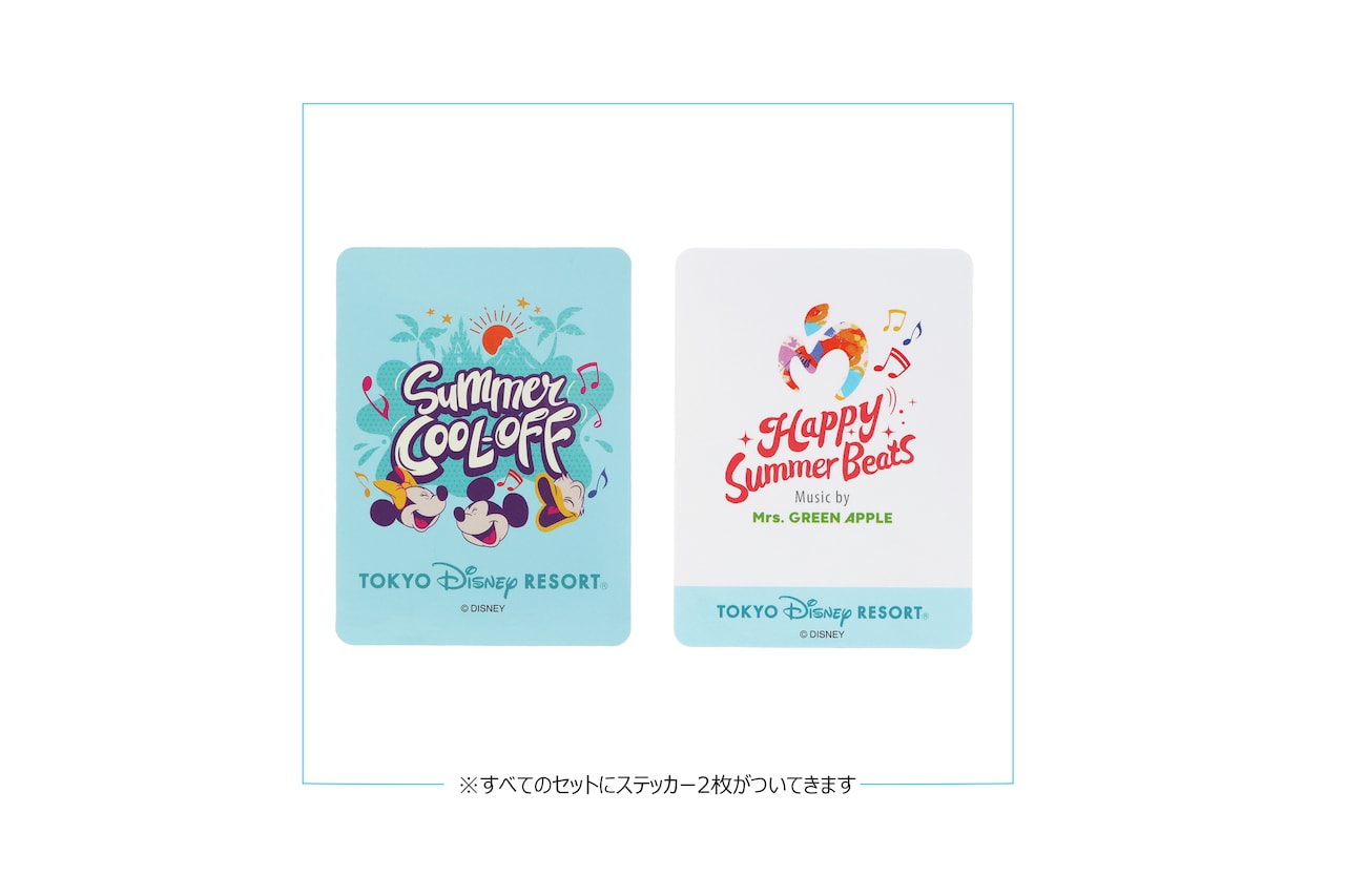 東京ディズニーリゾート Summer COOL-OFF ステッカー缶バッジセット 東京ディズニーリゾート Summer COOL-OFF ステッカー缶バッジ