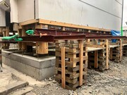 工事中の「MUSIC inn Fujieda」(2025年4月時点)(写真提供:渡辺建設株式会社)。