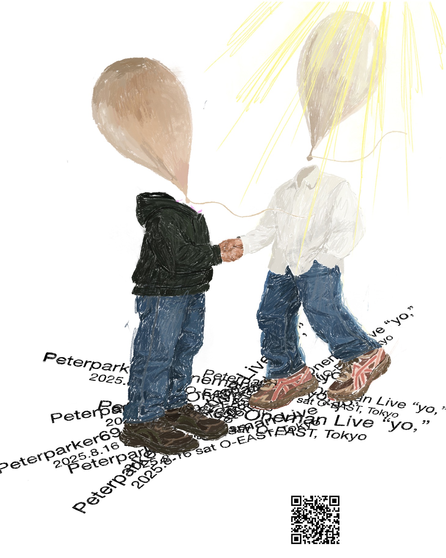 「Peterparker69 Oneman Live “yo,”」フライヤー