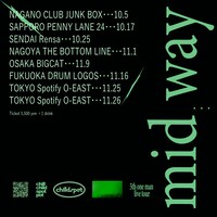 「chilldspot 5th one man live tour "mid way"」告知ビジュアル
