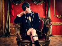 KEIGOがシエル・ファントムハイヴに扮した“FAN ART VISUAL”。