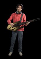 ゲーム内に登場する星野源。