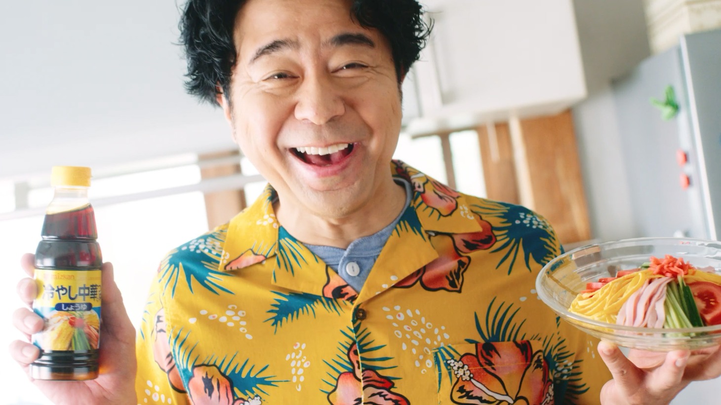 Web CM「冷やし中華のつゆ『楽しい夏をたっぷりと。ジェロニモゲーム』」編より。