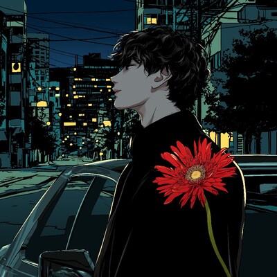 はらかなこ「一輪のKiss feat. KOTETSU」配信ジャケット