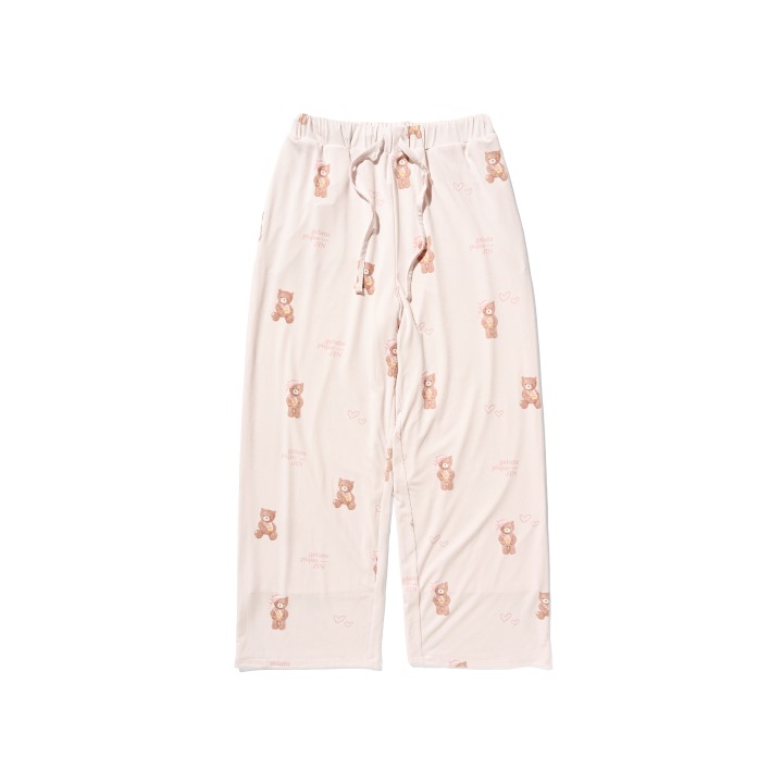 BEAR PATTERN LONG PANTS（PINK）