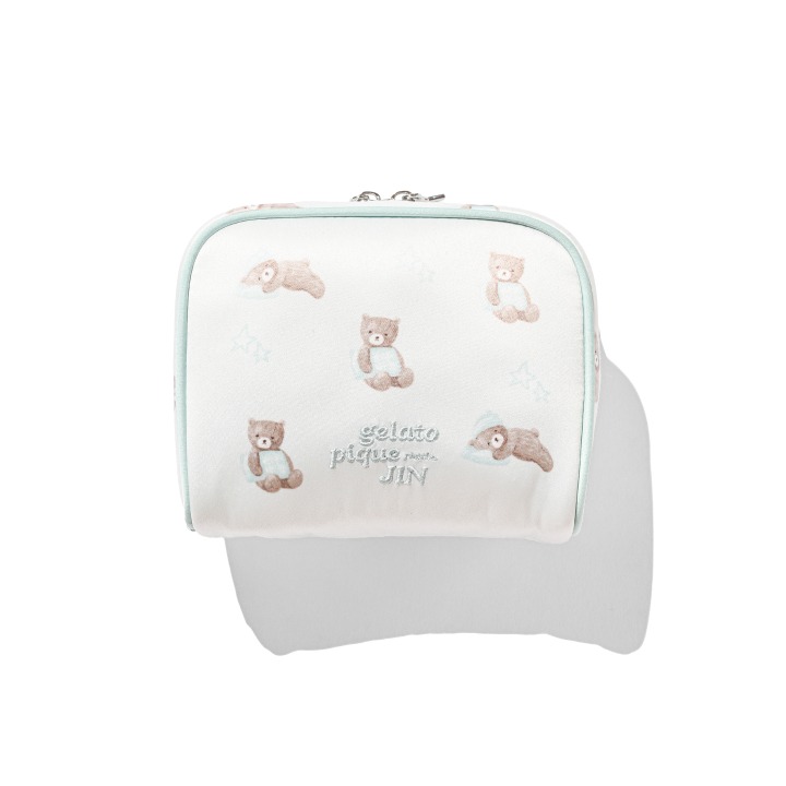 BEAR PATTERN POUCH（MINT）