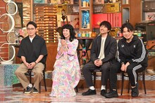 左からいしわたり淳治、Superfly、竹本健一、Ryo'LEFTY'Miyata。©テレビ朝日