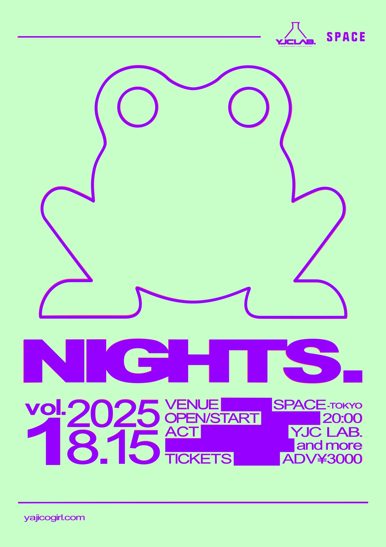 YJC LAB.「NIGHTS. vol.1」告知ビジュアル