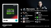 「2025年上半期 Top 50 J-Hip Hop」