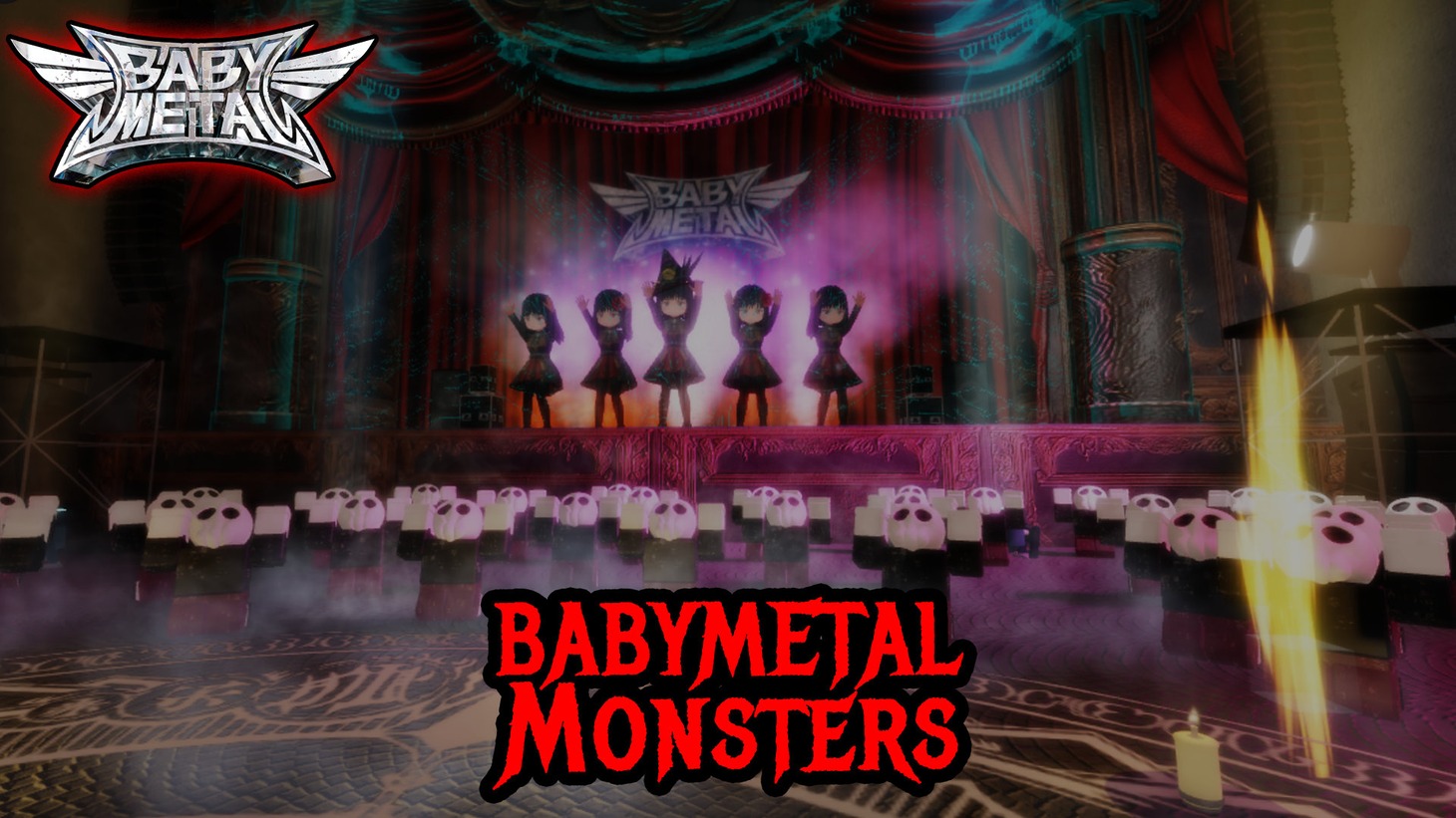RobloxのBABYMETALコンテンツ「BABYMETAL MONSTERS」より。