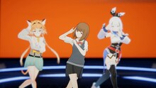 VRChatのBABYMETALコンテンツ「Avatar Dance Stage」より。