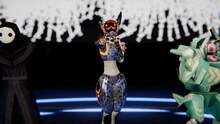 VRChatのBABYMETALコンテンツ「Avatar Dance Stage」より。