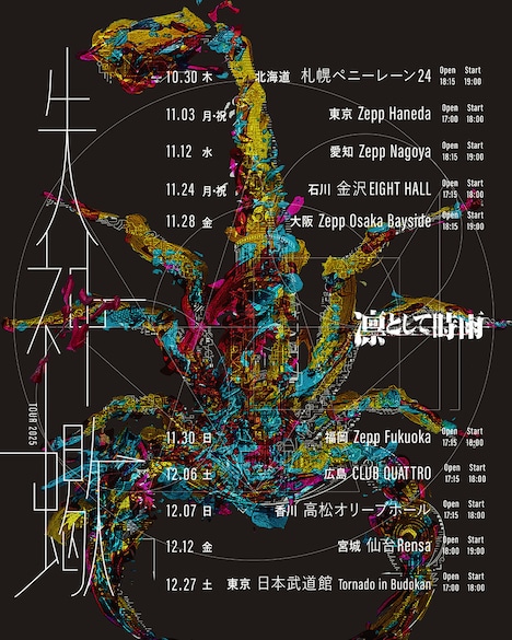 「凛として時雨 失神蠍 TOUR 2025」告知ビジュアル