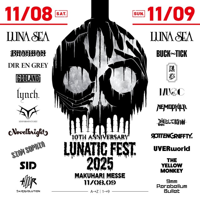 「LUNATIC FEST. 2025」日割り