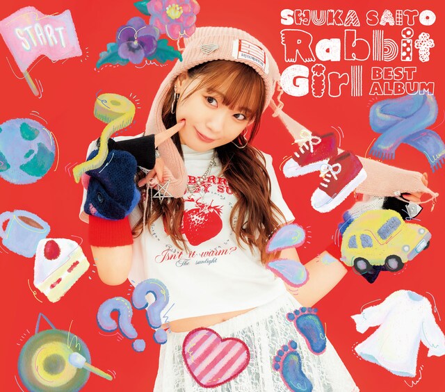 斉藤朱夏「Rabbit Girl」初回限定盤ジャケット
