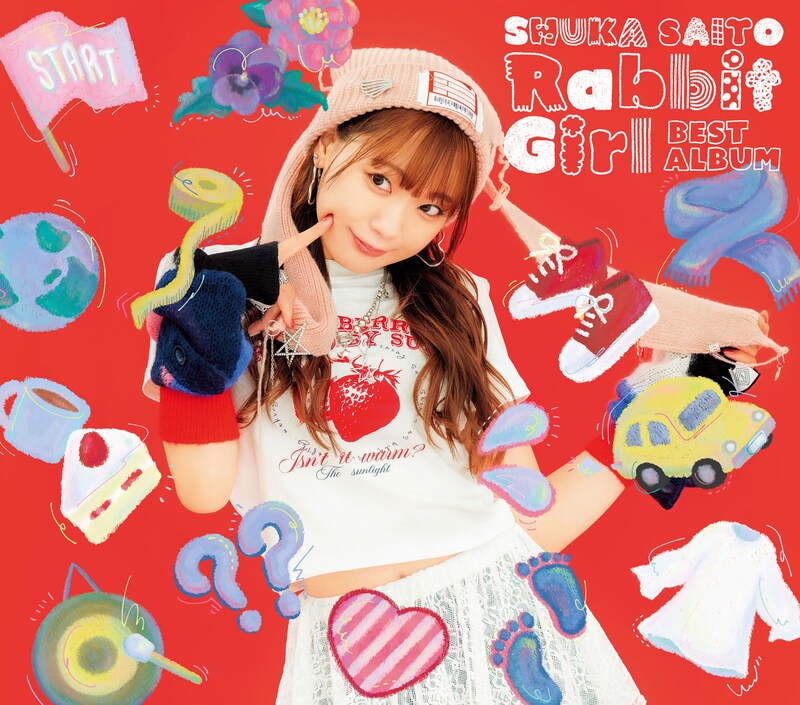 斉藤朱夏「Rabbit Girl」初回限定盤ジャケット