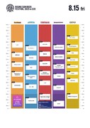 「RISING SUN ROCK FESTIVAL 2025 in EZO」1日目のタイムテーブル。