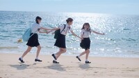 HKT48「半袖天使」ミュージックビデオより。