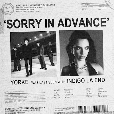 indigo la End×ヨーク「Sorry In Advance feat. indigo la End」配信ジャケット