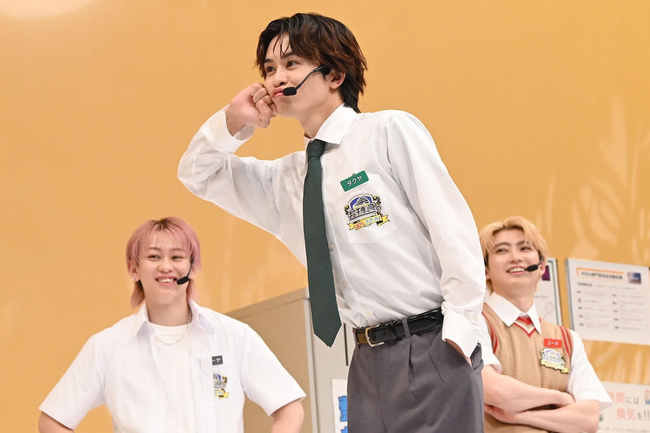 ハルのマネをするタクヤ。 - 夏服の超特急と公開収録「ふじびじ