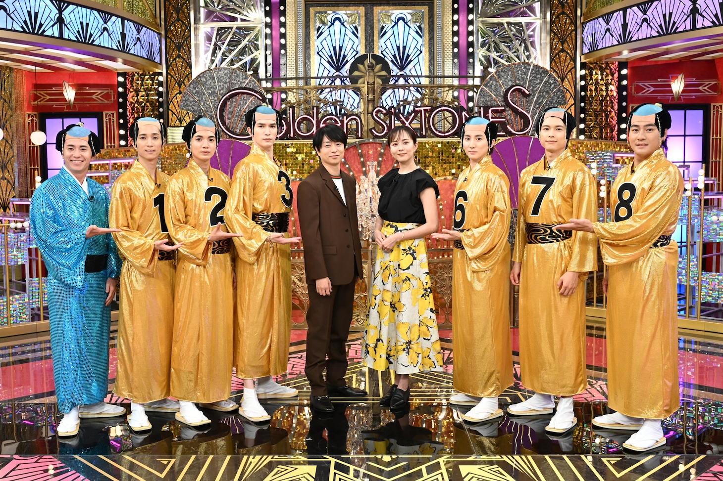 「Golden SixTONES」7月6日放送回の記念写真。©日本テレビ