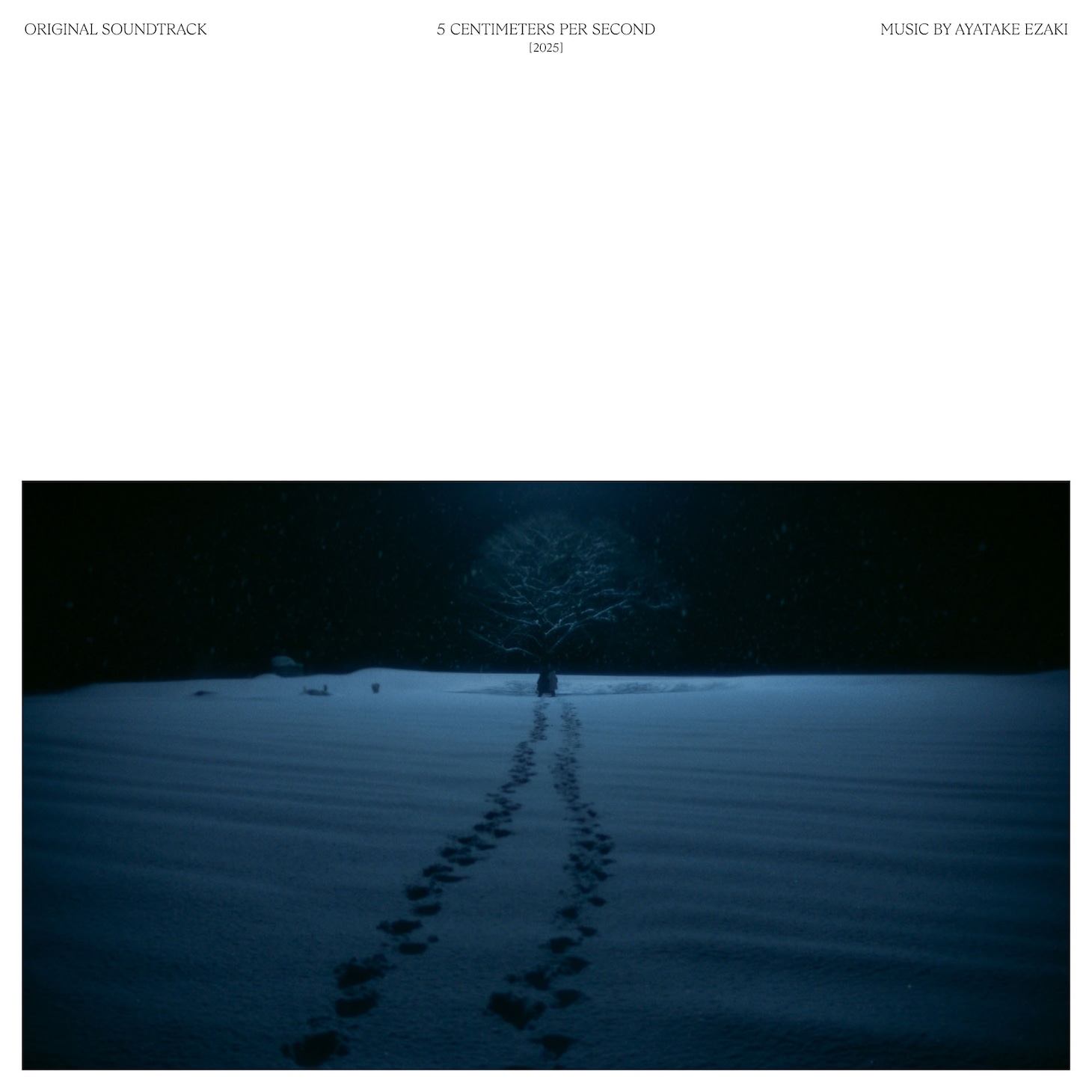 江崎文武「劇場用実写映画『秒速5センチメートル』オリジナルサウンドトラック」ジャケット