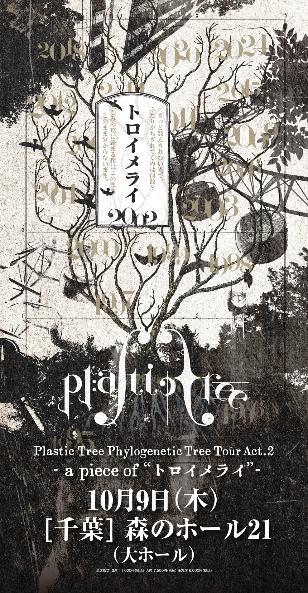 plastic tree ポスター　9枚　CD 特典　トロイメライ　有村竜太朗 タイムセール 9枚 plastic tree ポスター CD 特典 レア バンド