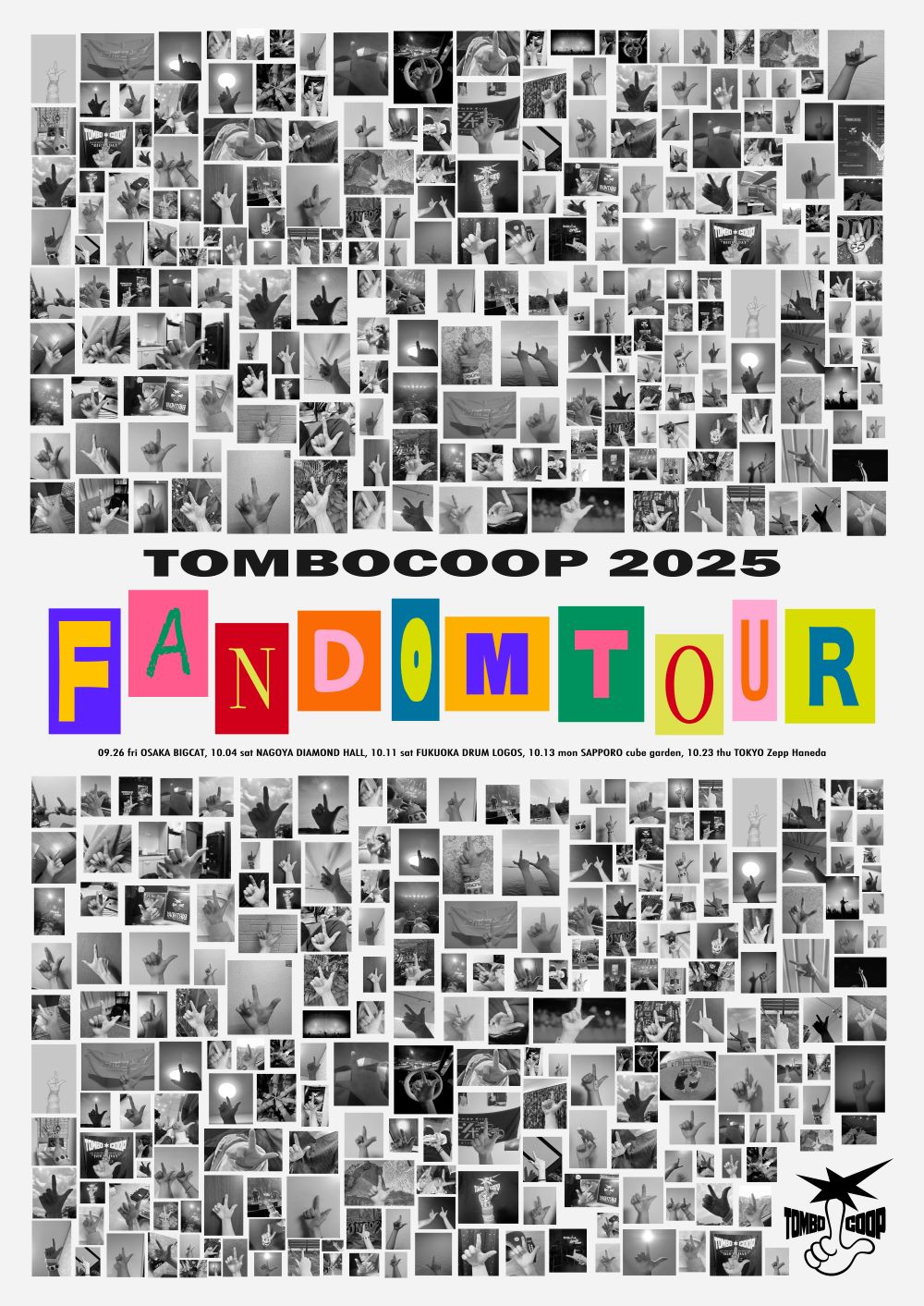 「TOMBO COOP 1st ALBUM RELEASE TOUR」ビジュアル